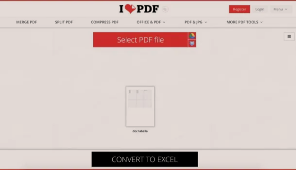 Si te kthesh PDF ne Excel 