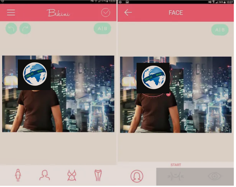 App qe te modifikosh foto / trupin 