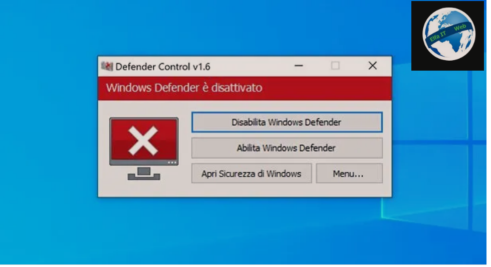 Si te caktivizosh Windows Defender Windows 10