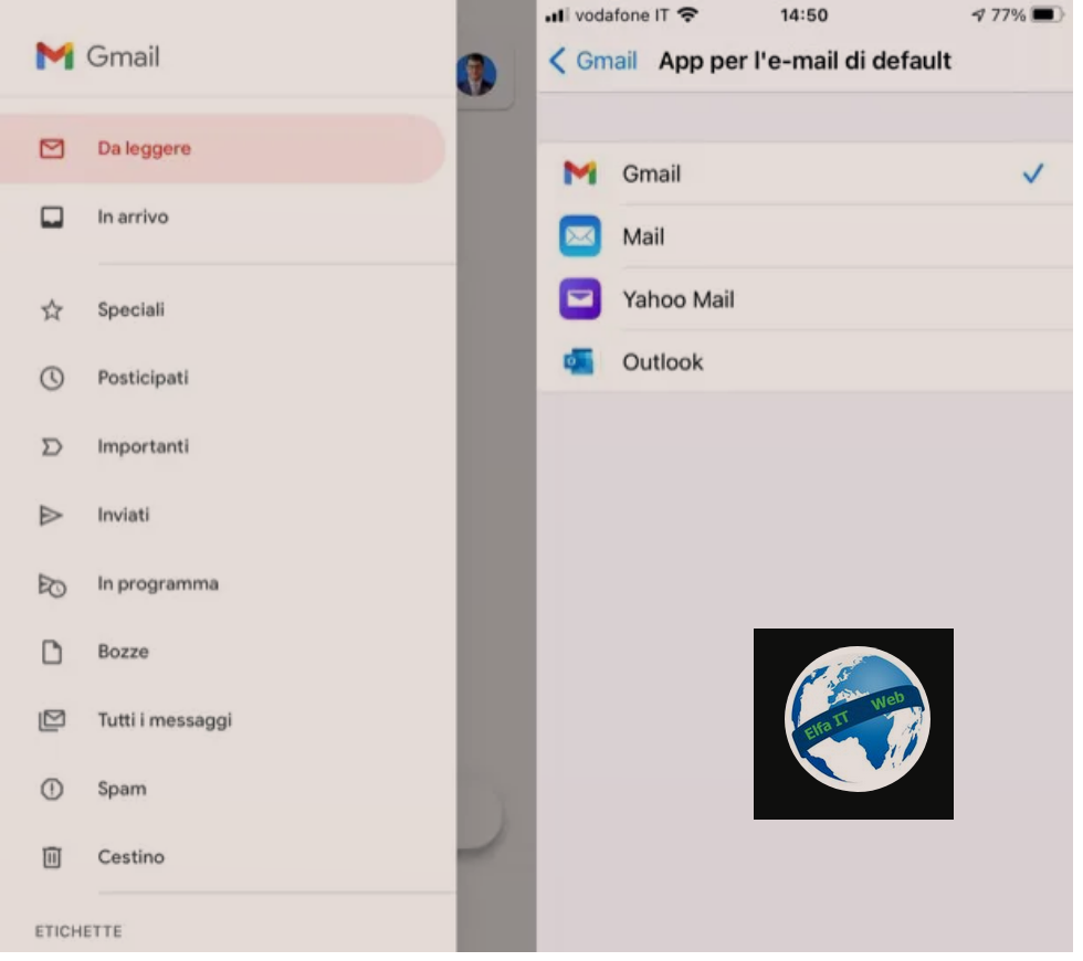 Si te konfigurosh Gmail ne iPhone