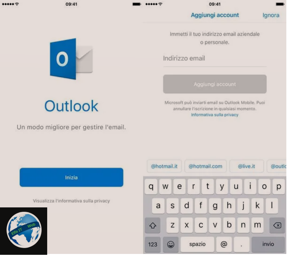 Si te konfigurosh Hotmail / Outlook ne iPhone
