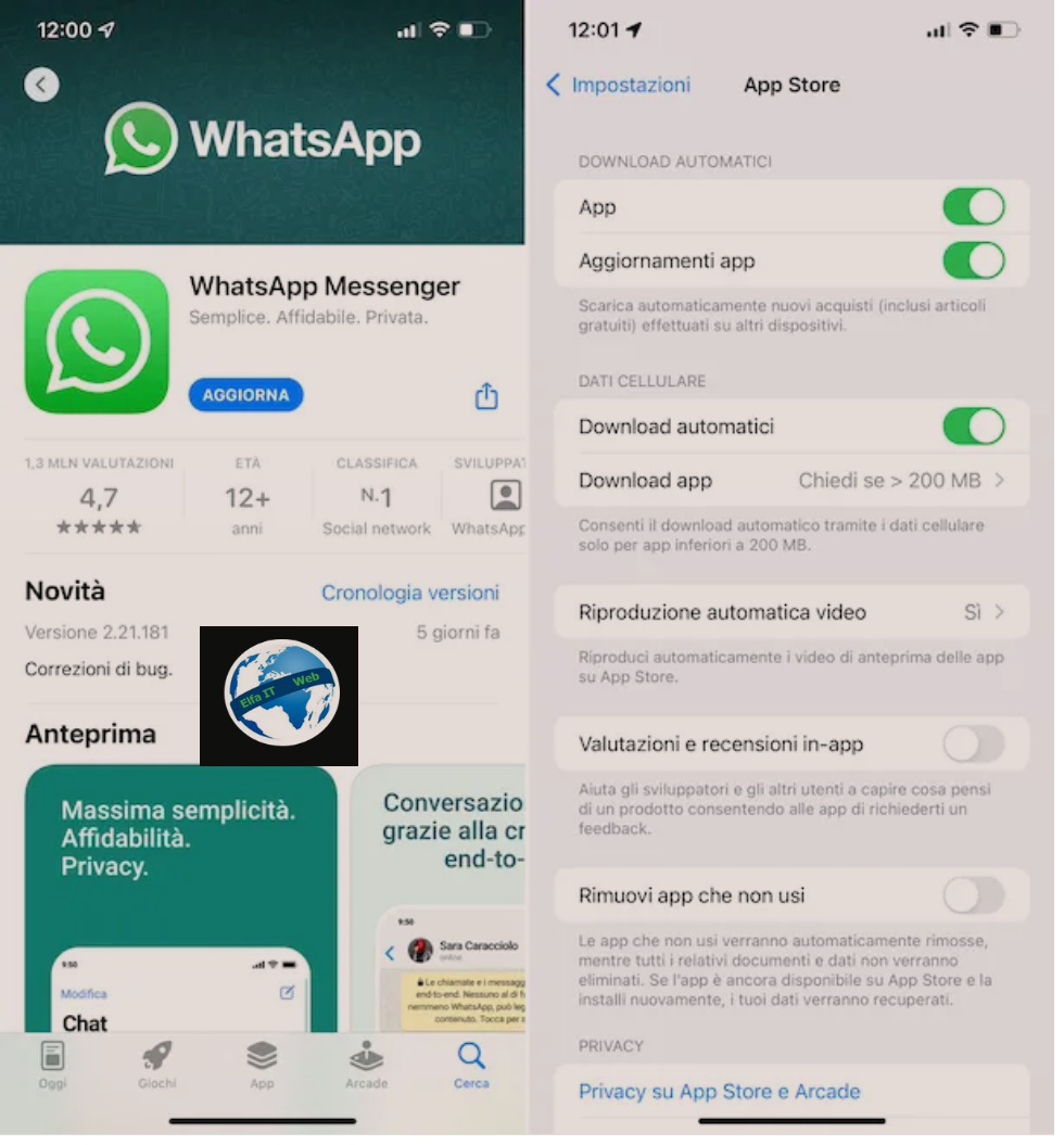 Si te perditesosh / update WhatsApp