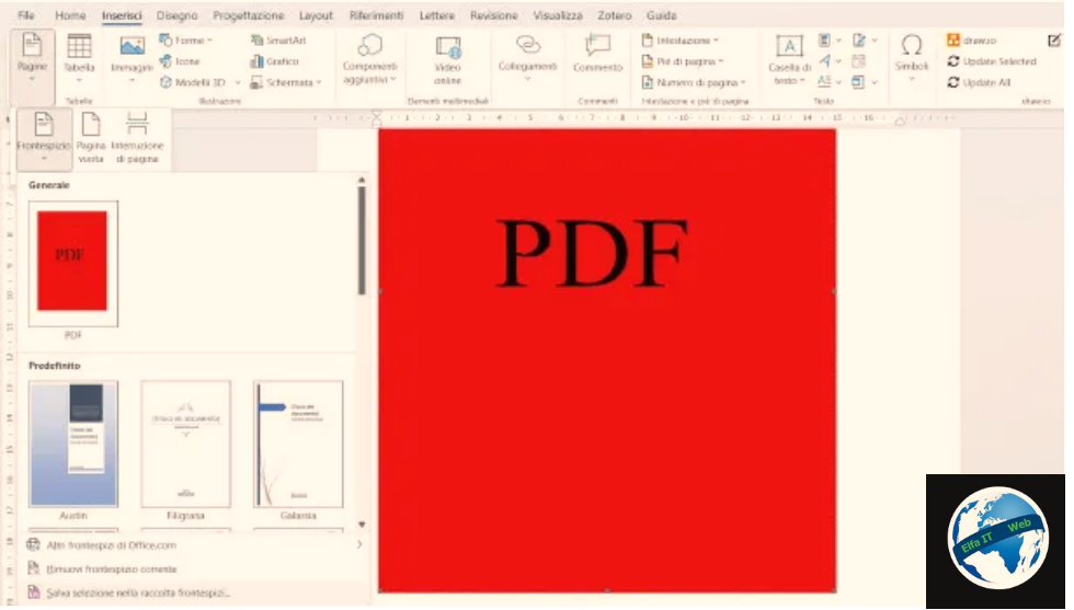 Si te fusesh ne Word nje file PDF